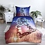 Microvezel dekbedovertrek Astronaut op spaceboard - 140x200 cm + 70x90 cm