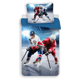 Sweet Home Microvezel dekbedovertrek ijshockey - eenpersoons