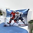 Microvezel dekbedovertrek ijshockey - 140x200 + 70x90 cm