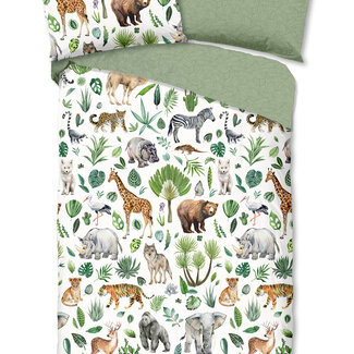 Good Morning Ledikant dekbedovertrek Samba jungle - katoen