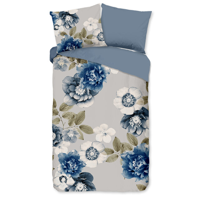 Flanel dekbedovertrek Gabin bloemen