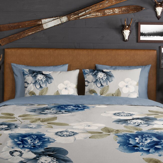 Flanel dekbedovertrek Gabin bloemen