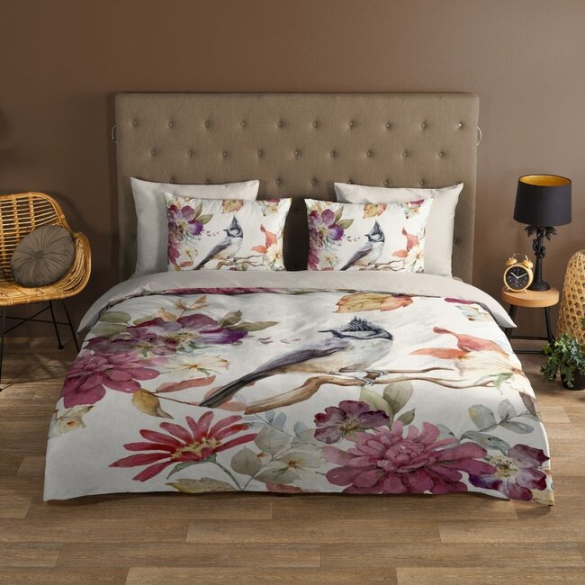 Katoen dekbedovertrek Inga