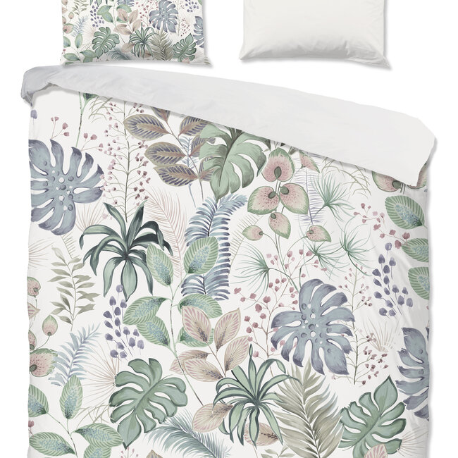 Katoen dekbedovertrek Abel planten