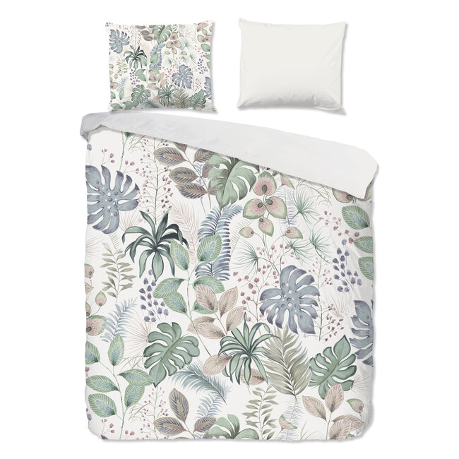 Katoen dekbedovertrek Abel planten
