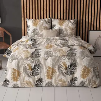 Sleeptime Polykatoen dekbedovertrek Feather District Zand