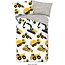 Flanel  kinderdekbedovertrek Diggers - 140x220 + 60x70 cm