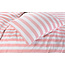 Katoen dekbedovertrek Strepen roze wit - 140x200 + 60x70 cm