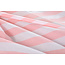 Katoen dekbedovertrek Strepen roze wit - 140x200 + 60x70 cm