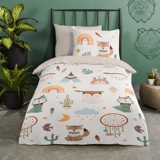 Good Morning Katoen dekbedovertrek Remi - eenpersoons