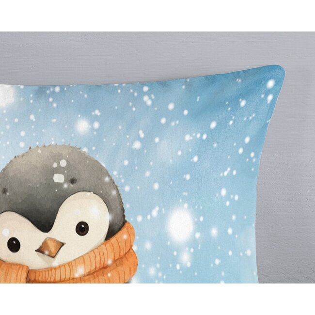 Flanel kinderdekbedovertrek Pingi - 140x220 + 60x70 cm