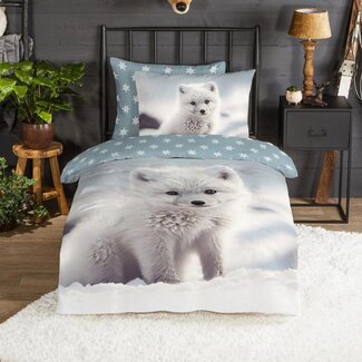 Good Morning Flanel dekbedovertrek Toss - eenpersoons