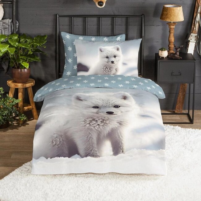 Flanel kinderdekbedovertrek Toss - 140x220 + 60x70 cm