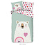 Flanel kinderdekbedovertrek Ted - 140x220 + 60x70 cm