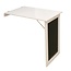 B-keus Opklapbare wandtafel met krijtbord - wit