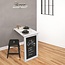 Home deco B-keus Opklapbare wandtafel met krijtbord - wit