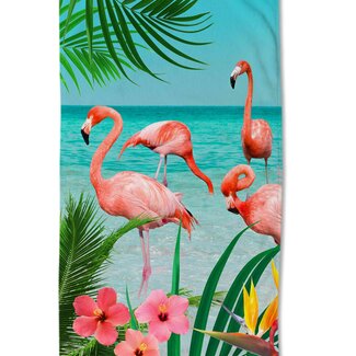 Good Morning Strandlaken Flamingo beach - 100x180 cm
