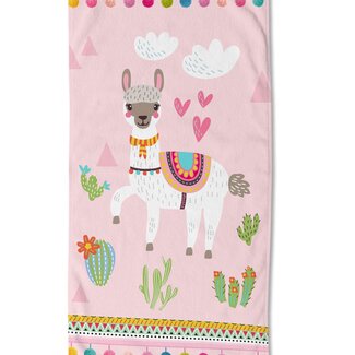 Good Morning Strandlaken Lama - handdoek 75x150 cm