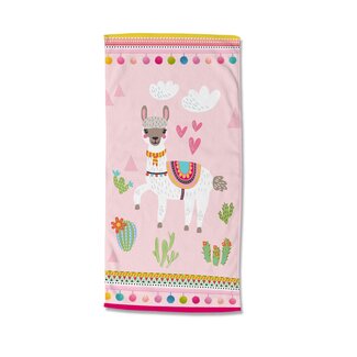 Good Morning Strandlaken Lama - handdoek 75x150 cm