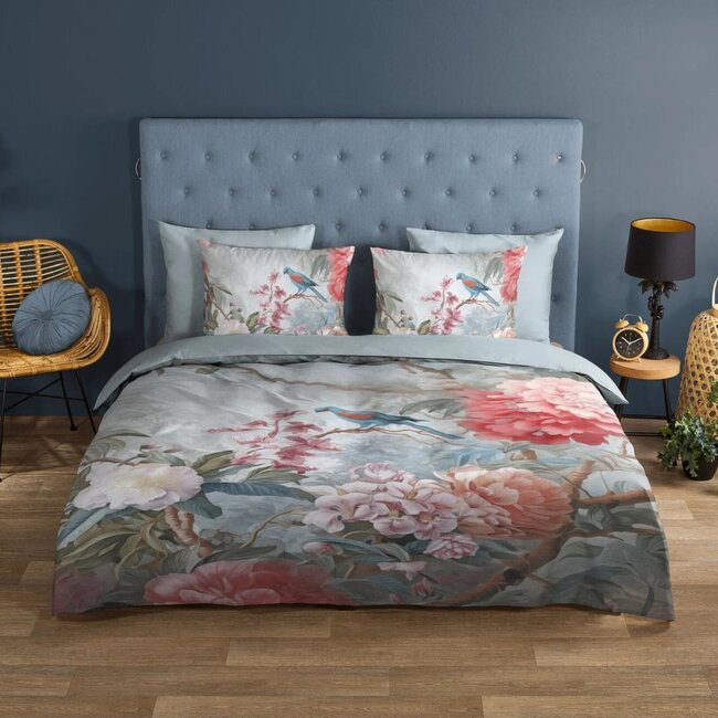 Katoen dekbedovertrek Birdie