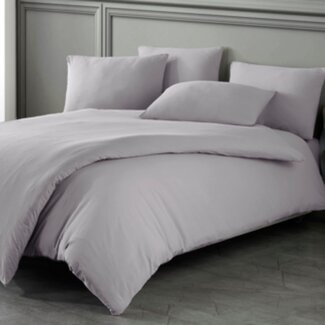 .Decoware® Katoen dekbedovertrek Stone washed - grijs