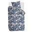 Katoen dekbedovertrek Sketch blauw