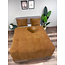 Teddy fleece dekbedovertrek onderkant microvezel - Caramel Latte