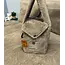 Teddy fleece dekbedovertrek onderkant microvezel - Taupe