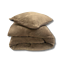 Teddy fleece dekbedovertrek onderkant microvezel - Taupe
