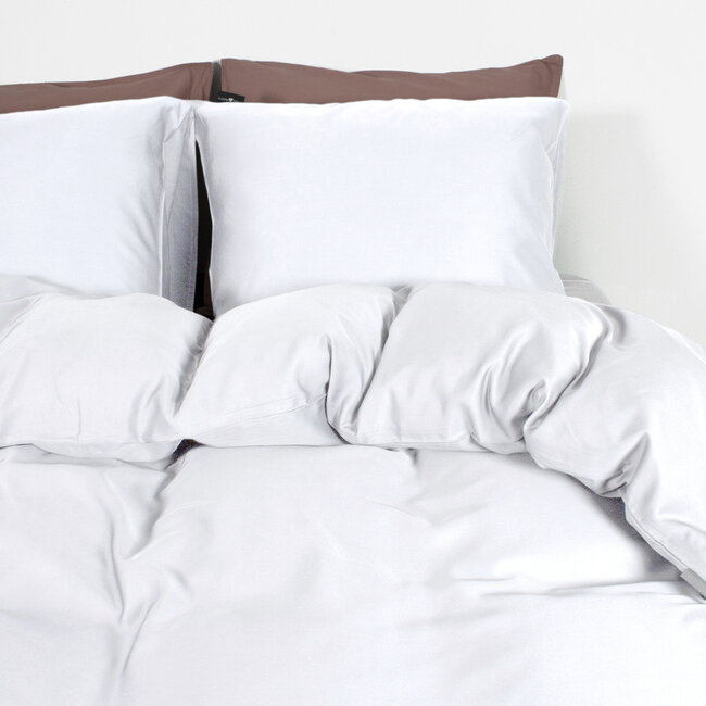 Bamboe dekbedovertrek wit