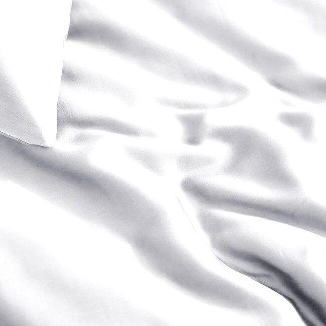 Bamboe dekbedovertrek wit