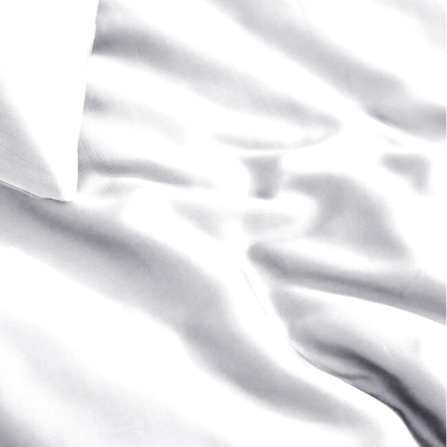 Bamboe dekbedovertrek wit