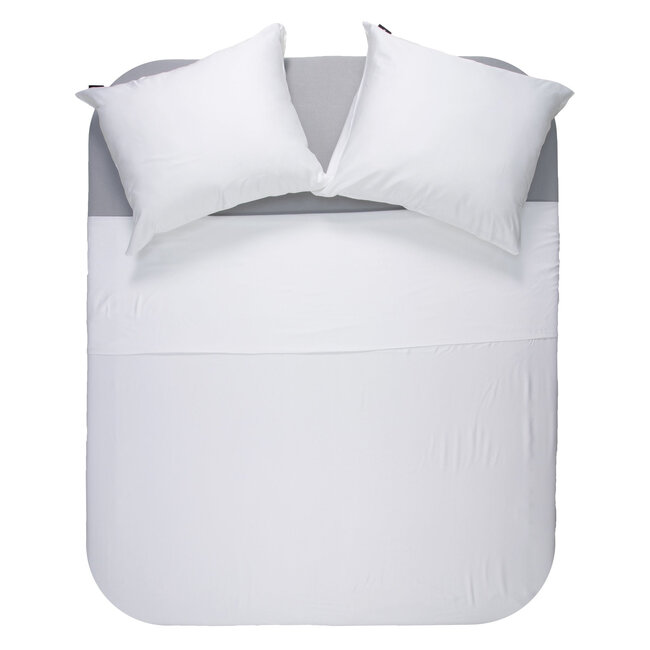 Bamboe dekbedovertrek wit