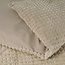 Teddy dekbedovertrek Check - Taupe - onderkant microvezel