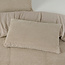 Teddy dekbedovertrek Check - Taupe - onderkant microvezel
