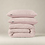 Teddy dekbedovertrek Check - roze - onderkant microvezel