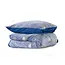 Teddy Fleece kinderdekbedovertrek - Glow in the dark - Space - Blauw - 140x220 + 60x70 cm