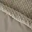 Dekbedovertrek Teddy Fur - taupe - onderkant microvezel