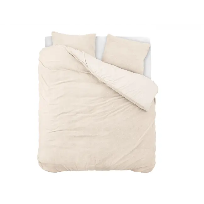 Teddy dekbedovertrek onderkant microvezel - creme