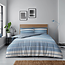 Snoozeville Microvezel dekbedovertrek Block stripes - blauw