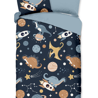 Pure Dekbedovertrek Spacedino - Microvezel - eenpersoons