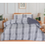 .Decoware® Dekbed zonder overtrek - inclusief kussensloop - Harris Check denim - microvezel - 300gsm