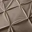 Velvet dekbedovertrek Pintuck - taupe