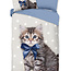 Katoen kinderdekbedovertrek kitten Mae - 140x220 + 60x70 cm
