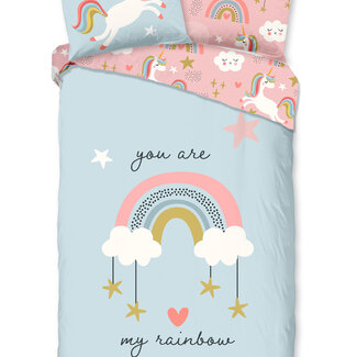 Good Morning Dekbedovertrek Unicorn Suus - Katoen - eenpersoons