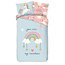 Katoen kinderdekbedovertrek Unicorn Suus -  140x220 + 60x70 cm