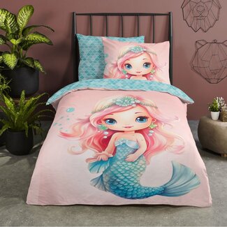 Good Morning Katoen dekbedovertrek Alisse - eenpersoons