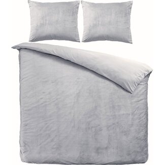 Beau Maison Velvet dekbedovertrek - zilver