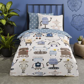 Good Morning Katoen dekbedovertrek Robo - eenpersoons