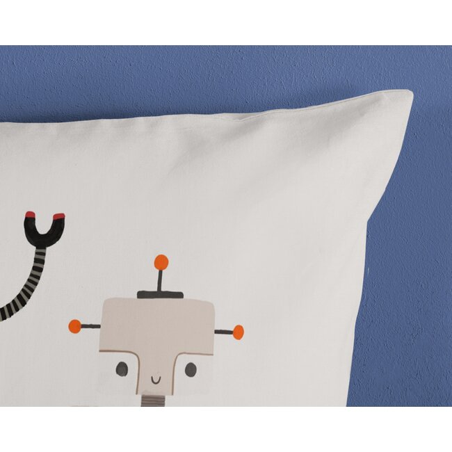 Katoen kinderdekbedovertrek Robo -140x220 + 60x70 cm